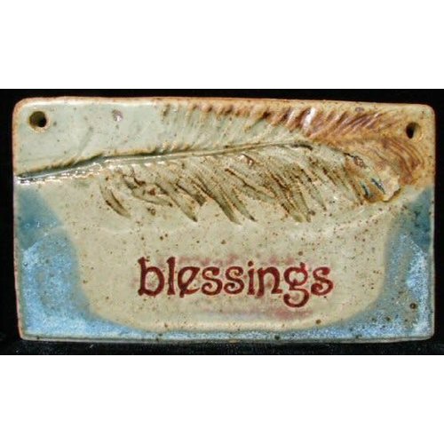 PLAQUE MED RECT BLESSING W/PLANT PLAQUE MED RECT BLESSING W/PLANT