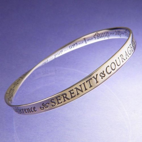 LAUREL ELLIOTT SERENITY PRAYER Sterling Mobius Bracelet by Laurel Elliott LAUREL ELLIOTT SERENITY PRAYER Sterling Mobius Bracelet by Laurel Elliott