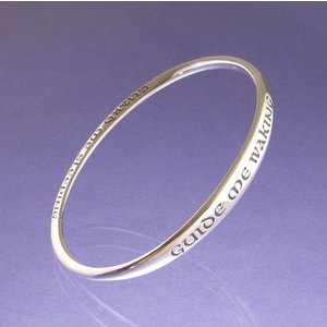 Priestly Blessing Mobius Sterling Silver Bangle Bracelet