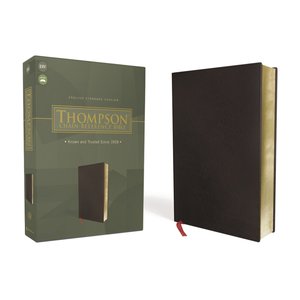 THOMPSON, FRANK CHARLES Thompson Chain-Reference Bible, Bonded Leather, Black, Red Letter, ESV