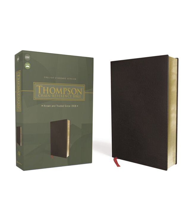 THOMPSON, FRANK CHARLES Thompson Chain-Reference Bible, Bonded Leather, Black, Red Letter, ESV
