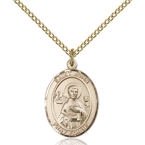 Bliss St. John the Apostle Pendant - Oval, Medium, 14kt Gold Filled Bliss St. John the Apostle Pendant - Oval, Medium, 14kt Gold Filled