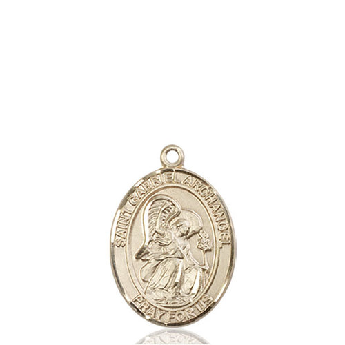 Bliss St. Gabriel the Archangel Pendant - Oval, Medium, 14kt Gold Bliss St. Gabriel the Archangel Pendant - Oval, Medium, 14kt Gold