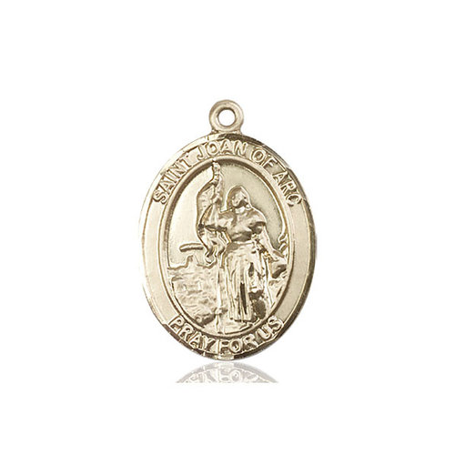 Bliss St. Joan of Arc Medal - Oval, Large, 14kt Gold Bliss St. Joan of Arc Medal - Oval, Large, 14kt Gold