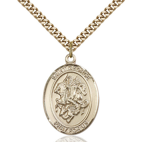 Bliss St. George Pendant - Oval, Large, 14kt Gold Filled Bliss St. George Pendant - Oval, Large, 14kt Gold Filled