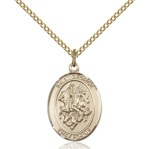 Bliss St. George Pendant - Oval, Medium, 14kt Gold Filled Bliss St. George Pendant - Oval, Medium, 14kt Gold Filled
