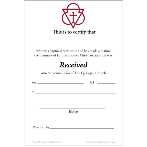 CERTIFICATE - RECIEVED CERTIFICATE - RECIEVED
