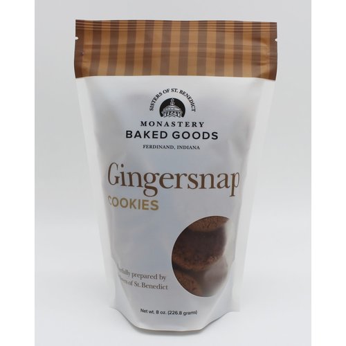 GINGERSNAP COOKIES 8 oz. by MONASTERY BAKED GOODS GINGERSNAP COOKIES 8 oz. by MONASTERY BAKED GOODS
