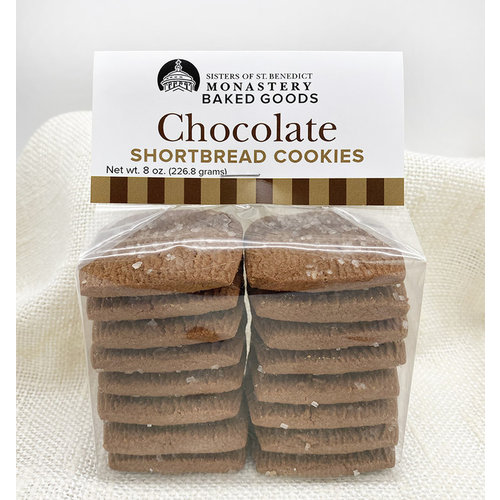 CHOCOLATE SHORTBREAD COOKIES 8 oz. by MONASTERY BAKED GOODS CHOCOLATE SHORTBREAD COOKIES 8 oz. by MONASTERY BAKED GOODS