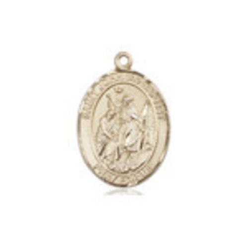 Bliss St. John the Baptist Medal - Oval, Medium, 14kt Gold