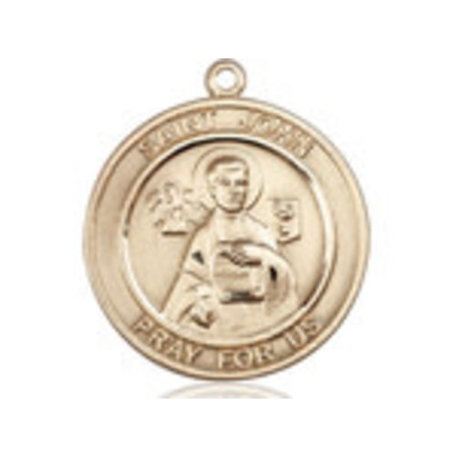 Bliss St. John the Apostle Medal - Round, Large, 14kt Gold Bliss St. John the Apostle Medal - Round, Large, 14kt Gold