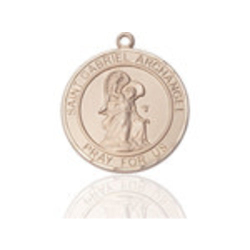 Bliss St. Gabriel the Archangel Pendant - Round, Large, 14kt Gold Filled Bliss St. Gabriel the Archangel Pendant - Round, Large, 14kt Gold Filled