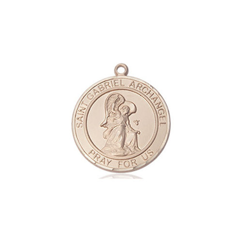 Bliss St. Gabriel the Archangel Medal - Round, Medium, 14kt Gold Bliss St. Gabriel the Archangel Medal - Round, Medium, 14kt Gold