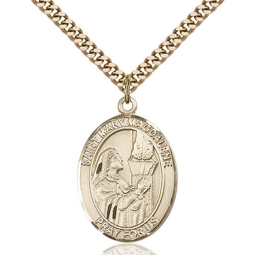 Bliss St. Mary Magdalene Pendant - Oval, Large, 14kt Gold Filled Bliss St. Mary Magdalene Pendant - Oval, Large, 14kt Gold Filled