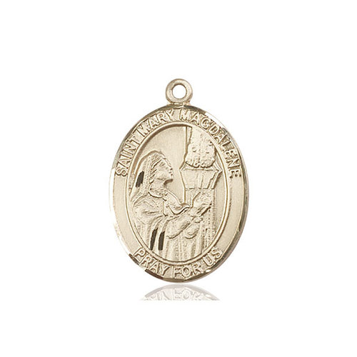 Bliss St. Mary Magdalene Medal - Oval, Large, 14kt Gold Bliss St. Mary Magdalene Medal - Oval, Large, 14kt Gold