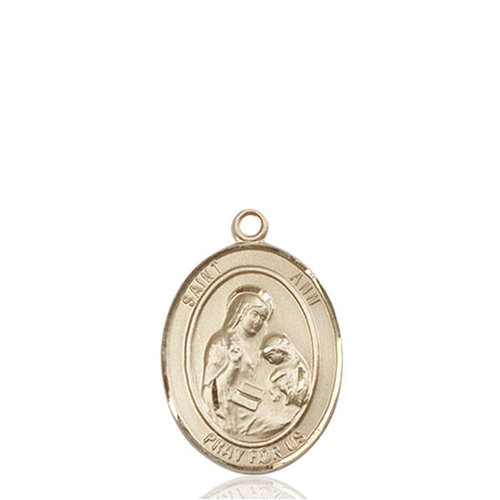 Bliss St. Ann Medal - Oval, Medium, 14kt Gold Bliss St. Ann Medal - Oval, Medium, 14kt Gold