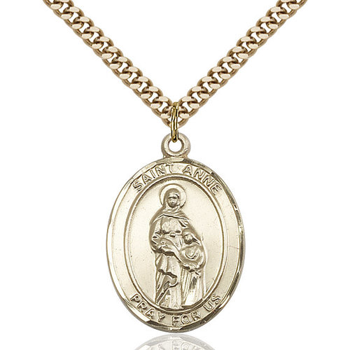 Bliss St. Anne Pendant - Oval, Large, 14kt Gold Filled Bliss St. Anne Pendant - Oval, Large, 14kt Gold Filled