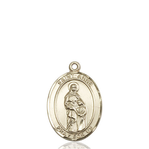 Bliss St. Anne Medal - Oval, Medium, 14kt Gold Bliss St. Anne Medal - Oval, Medium, 14kt Gold