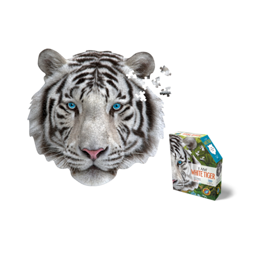 MADD CAPP 300 Piece Puzzle I AM WHITE TIGER MADD CAPP 300 Piece Puzzle I AM WHITE TIGER