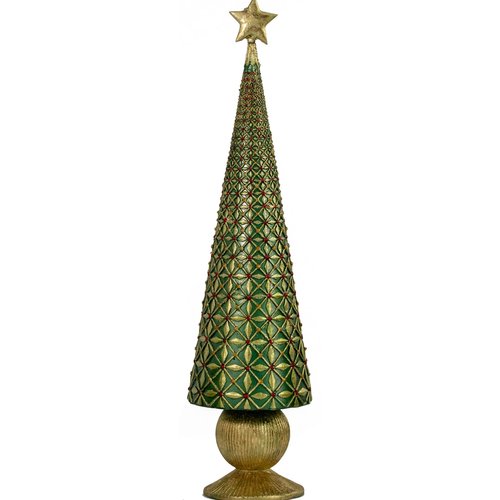 Diamond Burst Cone Tree 9 inch Green Diamond Burst Cone Tree 9 inch Green