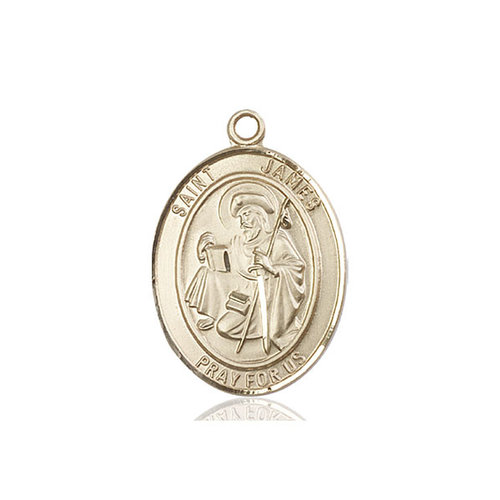 Bliss St. James the Greater Medal - Oval, Large, 14kt Gold Bliss St. James the Greater Medal - Oval, Large, 14kt Gold