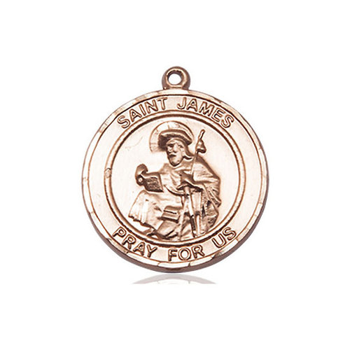 Bliss St. James the Greater Pendant - Round, Large, 14kt Gold Filled Bliss St. James the Greater Pendant - Round, Large, 14kt Gold Filled