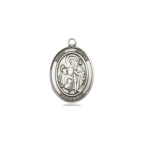 Bliss St. James the Greater Pendant - Oval, Medium, Sterling Silver Bliss St. James the Greater Pendant - Oval, Medium, Sterling Silver