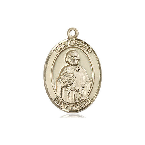 Bliss St. Philip the Apostle Medal - Oval, Large, 14kt Gold Bliss St. Philip the Apostle Medal - Oval, Large, 14kt Gold