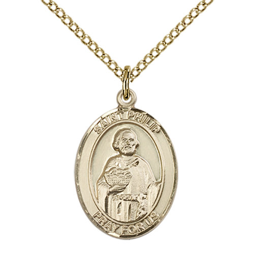 Bliss St. Philip the Apostle Pendant -Round, Large, 14kt Gold Filled Bliss St. Philip the Apostle Pendant -Round, Large, 14kt Gold Filled