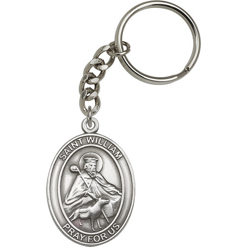 Bliss St. William Keychain, Antique Silver Bliss St. William Keychain, Antique Silver