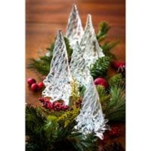 Holiday Clear Glass Tree, Medium