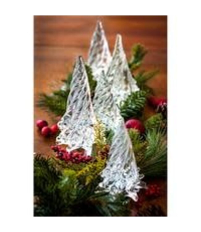 Holiday Clear Glass Tree, Medium