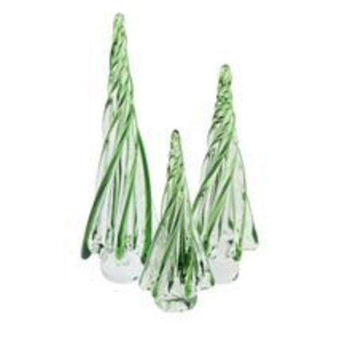 Holiday Glass Tree, Green/Clear, Small