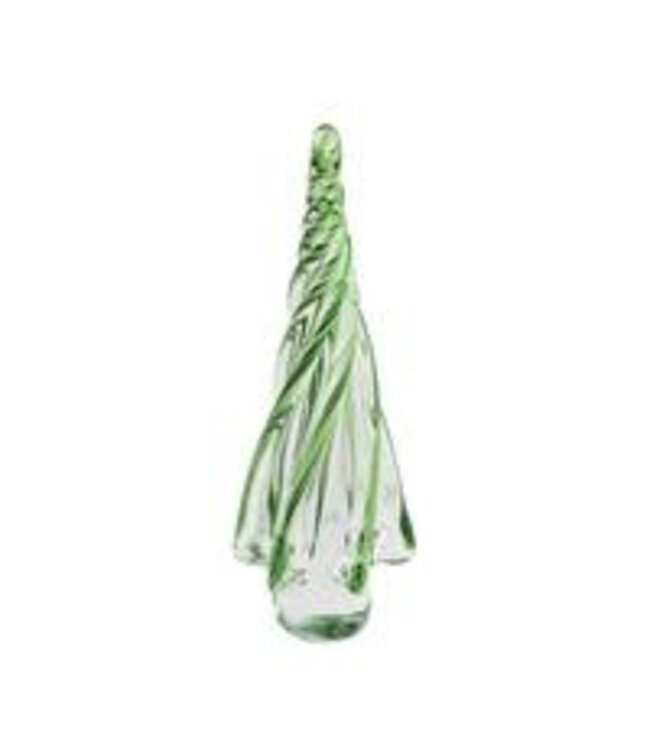 Holiday Glass Tree, Green/Clear, Medium