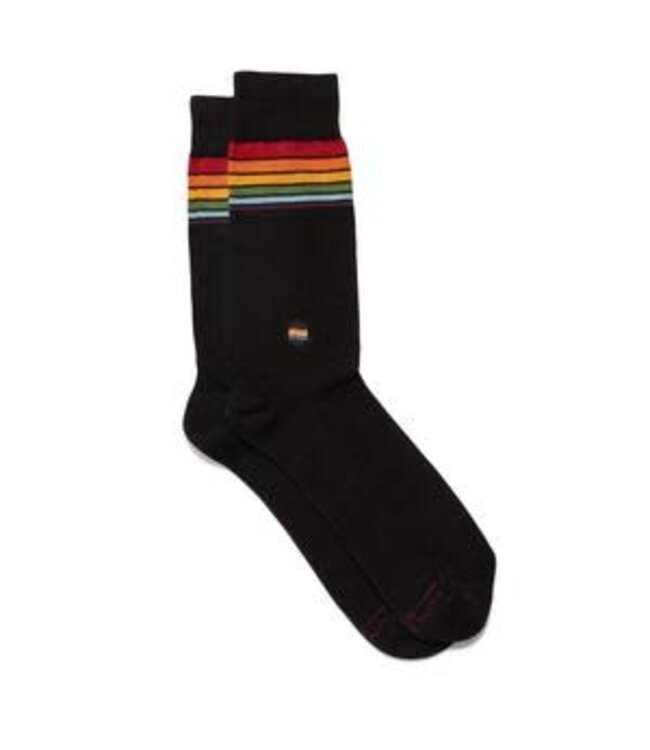 Socks That Save LGBTQ Lives Small Black by Conscious Step