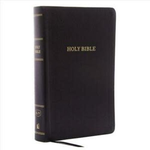 KJV, Reference Bible, Personal Size Giant Print, Bonded Leather, Black, Red Letter, Comfort Print  by THOMAS NELSON