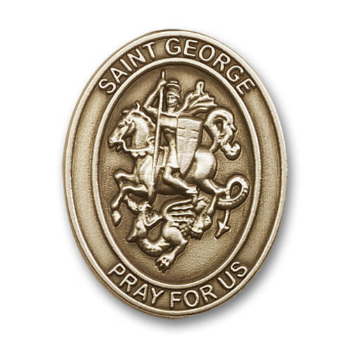 Bliss St. George Visor Clip, Antique Gold Bliss St. George Visor Clip, Antique Gold