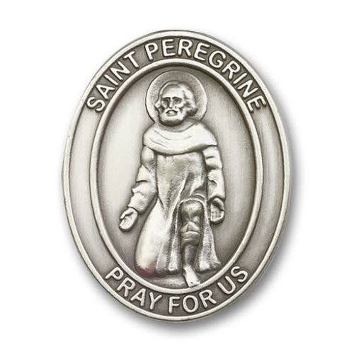 Bliss St. Peregrine Visor Clip, Antique Silver Bliss St. Peregrine Visor Clip, Antique Silver