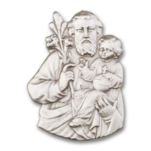 Bliss St. Joseph Visor Clip, Antique Silver Bliss St. Joseph Visor Clip, Antique Silver