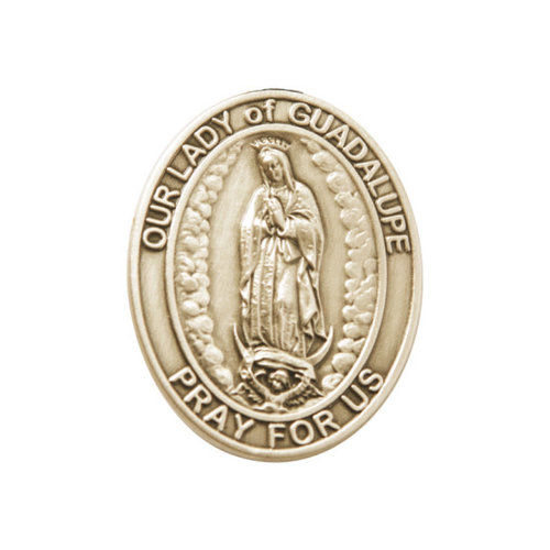 Bliss Our Lady of Guadalupe Visor Clip,Gold Oxide Bliss Our Lady of Guadalupe Visor Clip,Gold Oxide