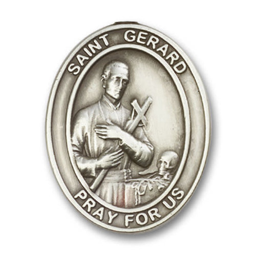 Bliss St. Gerard Visor Clip, Antique Silver Bliss St. Gerard Visor Clip, Antique Silver
