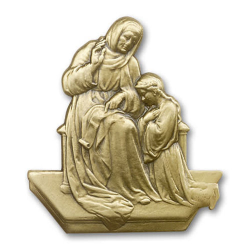 Bliss St. Ann Visor Clip, Antique Gold Bliss St. Ann Visor Clip, Antique Gold