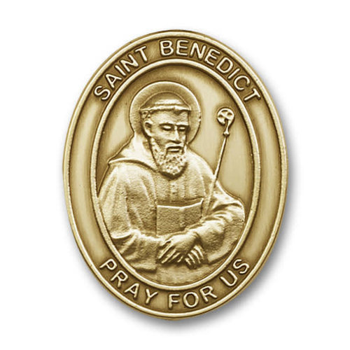 Bliss St. Benedict Visor Clip, Antique Gold