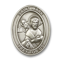St. Mark Visor Clip, Antique Silver