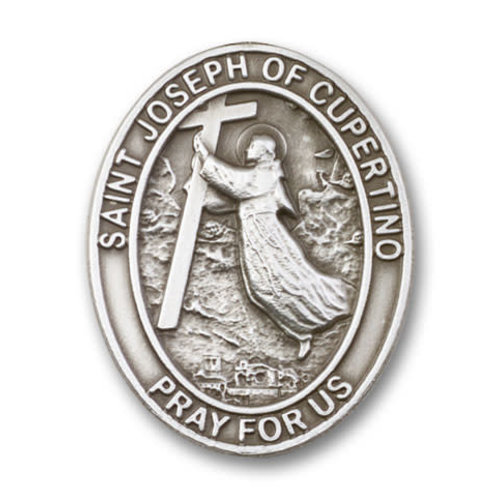Bliss St. Joseph of Cupertinoy Visor Clip, Antique Silver Bliss St. Joseph of Cupertinoy Visor Clip, Antique Silver