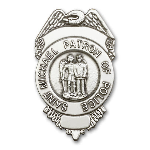 Bliss St. Michael / Police Visor Clip, Antique Silver Bliss St. Michael / Police Visor Clip, Antique Silver