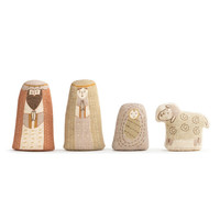 Fabric Nativity Set 4 Pc In Bag