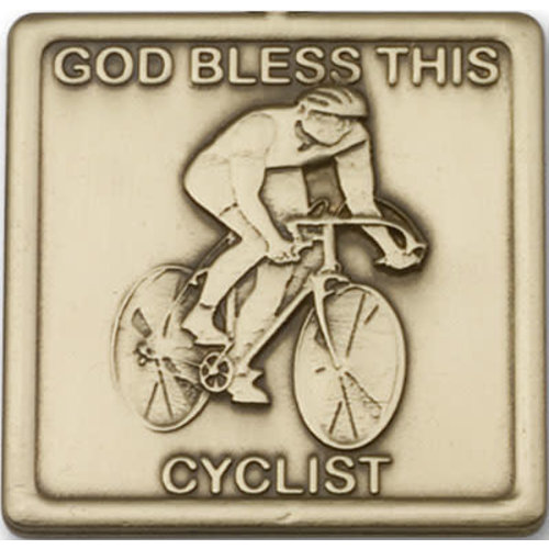 Bliss God Bless This Cyclist Visor Clip, Antique Gold Bliss God Bless This Cyclist Visor Clip, Antique Gold