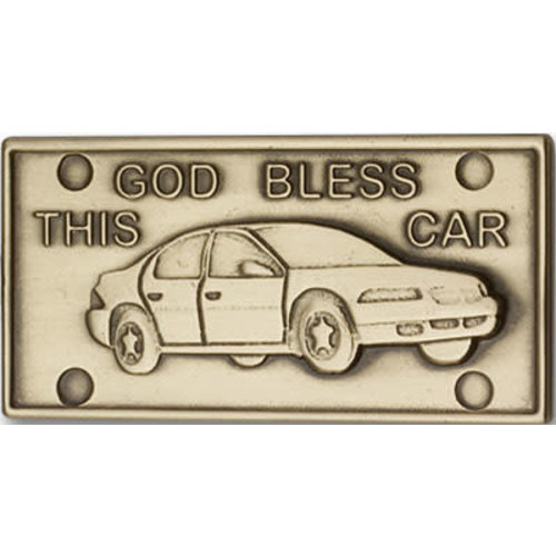 Bliss God Bless This Car Visor Clip, Antique Gold Bliss God Bless This Car Visor Clip, Antique Gold