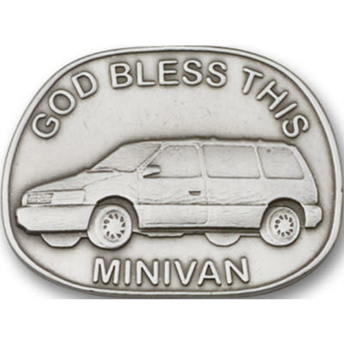 Bliss God Bless This Mini-Van Visor Clip, Antique Silver Bliss God Bless This Mini-Van Visor Clip, Antique Silver